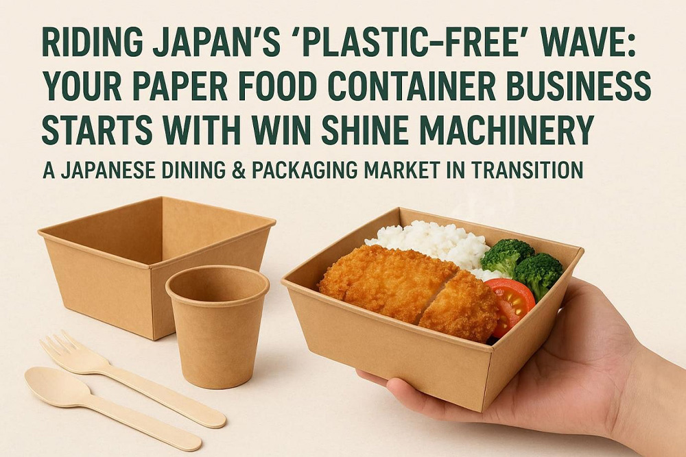 Riding Japan “Plastic-Free“ Wave: Your Paper Food Container Business Starts with Win Shine Machinery