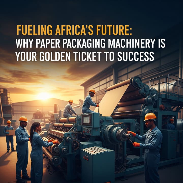 Paper packaging machinery production line in Africa